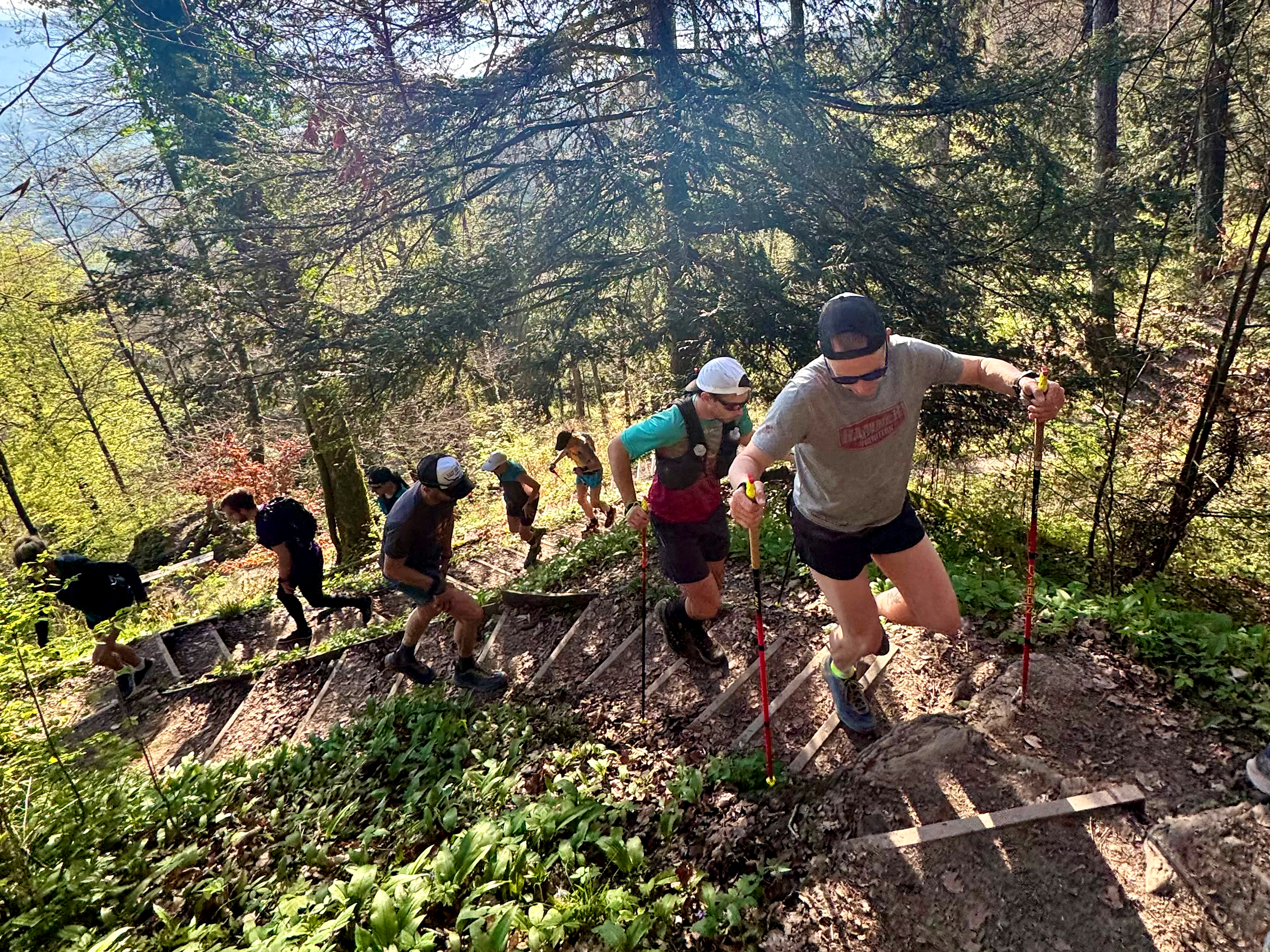 Steile Passagen sind beim Everesting am Uetliberg keine Seltenheit. Bild: X Uetli